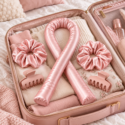 Satin Heatless Curling Set – Beautiful Overnight Curls Without Heat