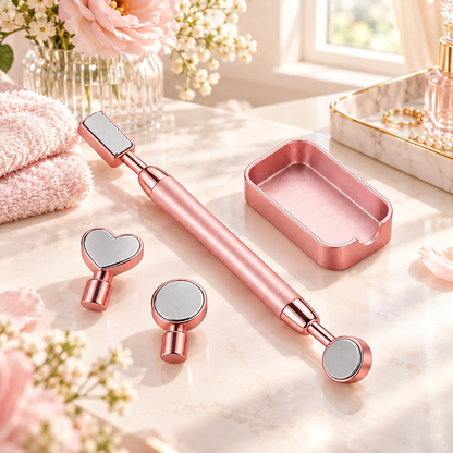 Rose Gold Cat Eye Nail Magnet Set – 3D Magnetic Nail Art Tool Kit