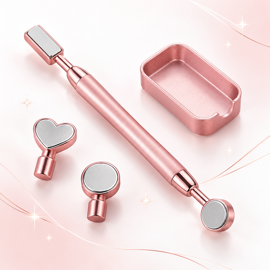 Rose Gold Cat Eye Nail Magnet Set – 3D Magnetic Nail Art Tool Kit