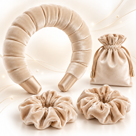 Cloud-Soft Heatless Curling Headband Set – Effortless Overnight Curls