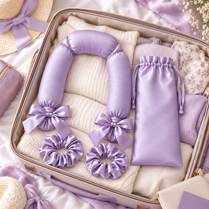 Lavender Cloud Heatless Curling Set – Wake Up to Beautiful Curls Without Heat