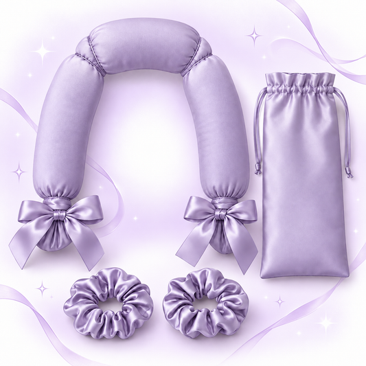 Lavender Cloud Heatless Curling Set – Wake Up to Beautiful Curls Without Heat